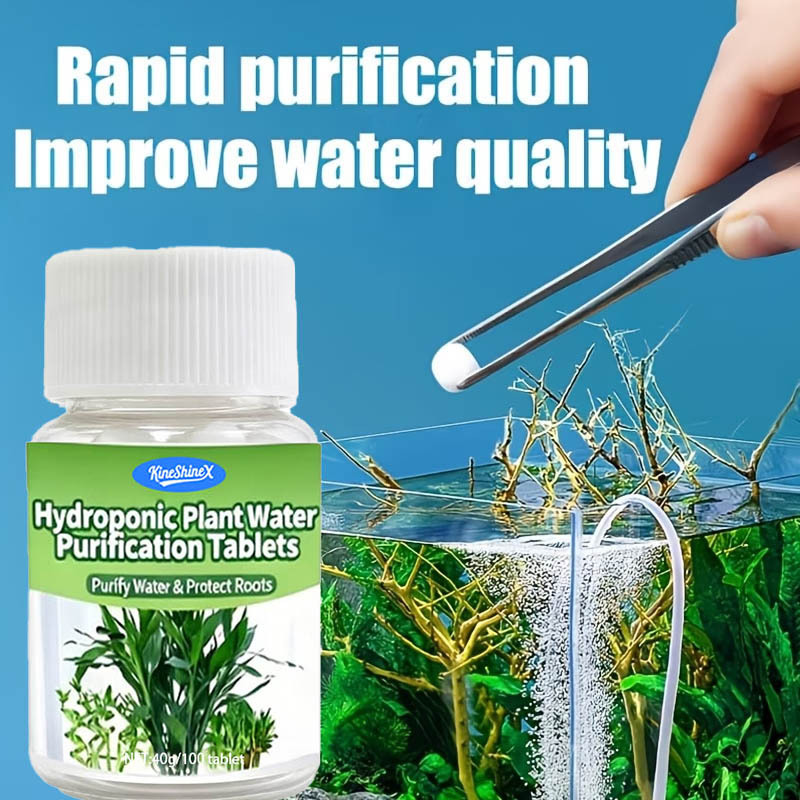 Aquarium Plant Ornament - Tabletki do oczyszczania wody hydroponicznej -