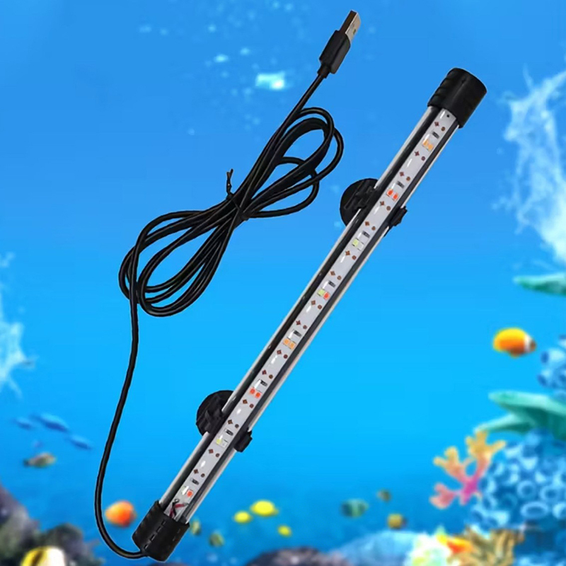 Aquarium Plant Ornament - Lampa akwariowa LED z wtyczką USB,