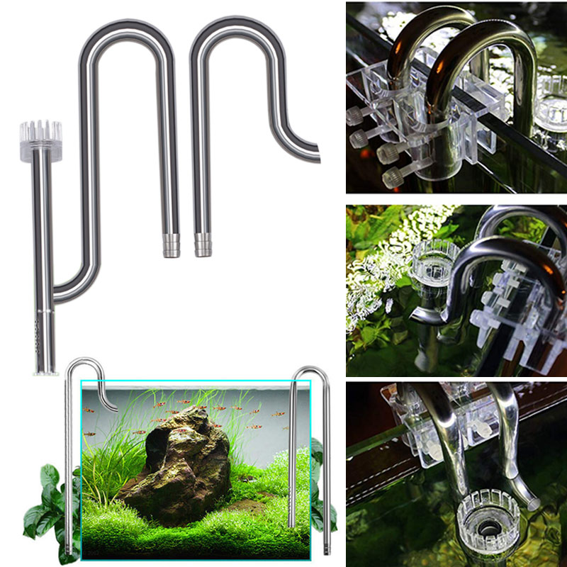 Aquarium Planted Filter - Nowe akwarium lilia rura odpływ ze