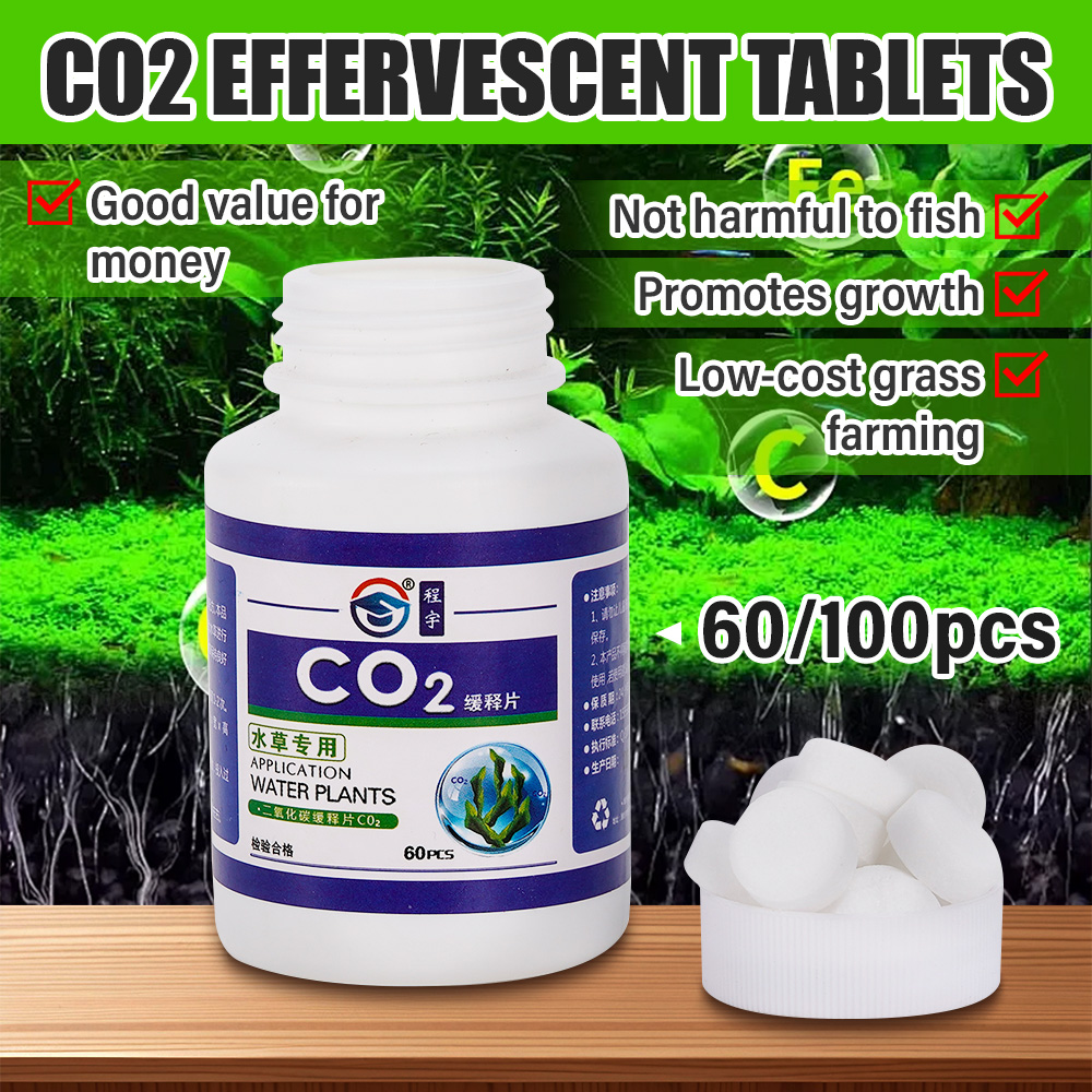 Aquarium Plant Vitamins - 60 SZT. Tabletek CO2 do Akwarium,