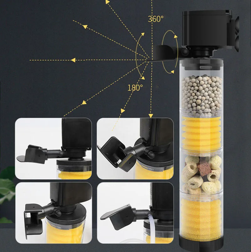 220V 50Hz cichy filtr do akwar – Aquarium Planted Filter recenzja i cena