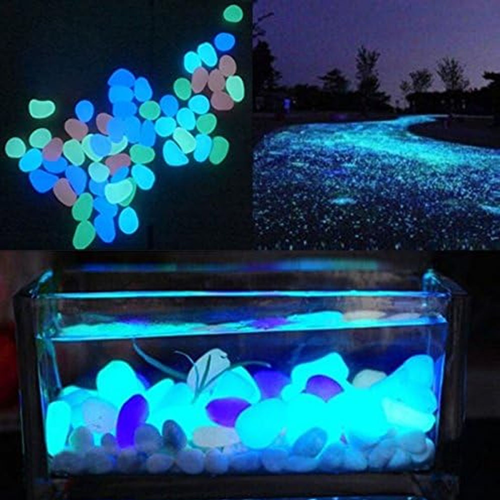 Fish Tank Rocks Glow Blue Pebb – Aquarium Plant Ornament recenzja i cena